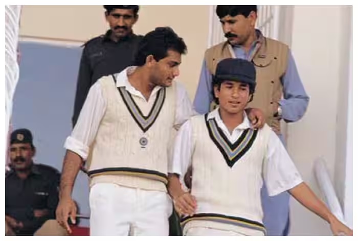جب سچن ٹنڈولکر نے بھارتی ٹیم سے پہلے پاکستان کے لیے کرکٹ کھیلی