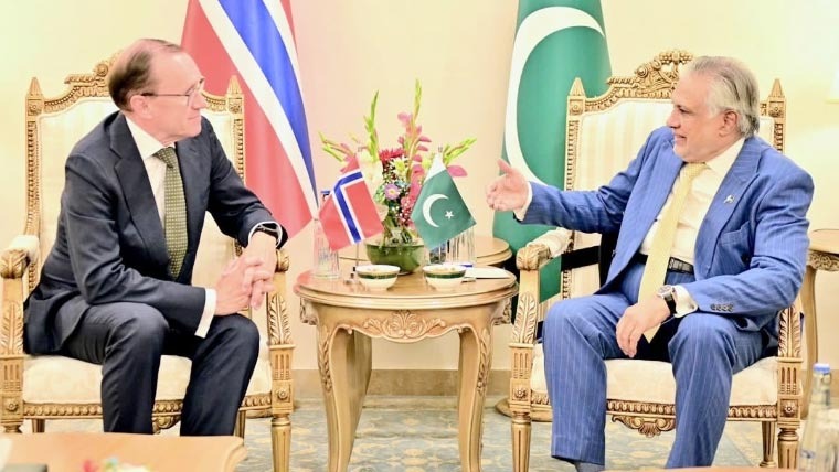 اسحاق ڈار سے نارویجن وزیرخارجہ کی ملاقات