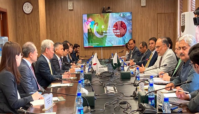 جائیکا کے صدر کی احسن اقبال سے ملاقات، ترقیاتی تعاون کو وسعت دینے پر اتفاق