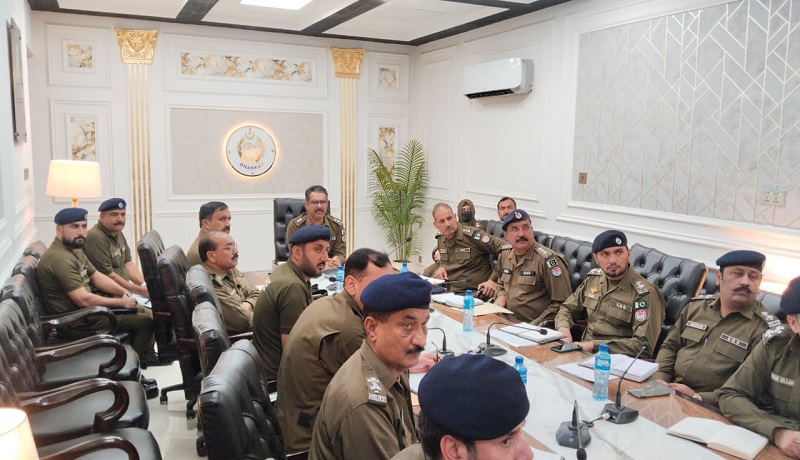 بھکر۔ ڈی پی او آفس کے میٹنگ ہال میں کرائم میٹنگ کا انعقاد