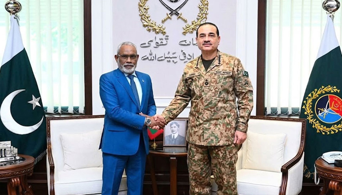 پاکستان مالدیپ کیساتھ تعلقات مزید مضبوط بنانے کیلئے پرعزم ہے، فیلڈ مارشل عاصم منیر